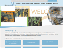 Tablet Screenshot of nonprofitsfirst.org